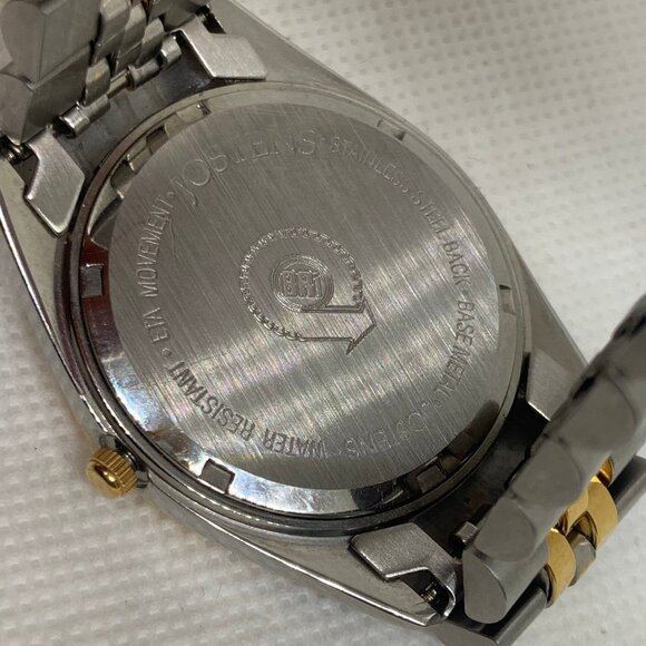 Jostens men classic date watch gold silver tone 36mm  Roman indices running - Picture 4 of 8